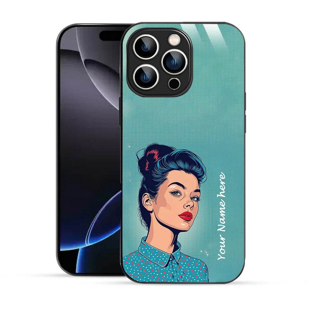 Bornstud Personalised my Name Printed Case for iPhone 16 Pro Max Moonstone Blue - Bornstud