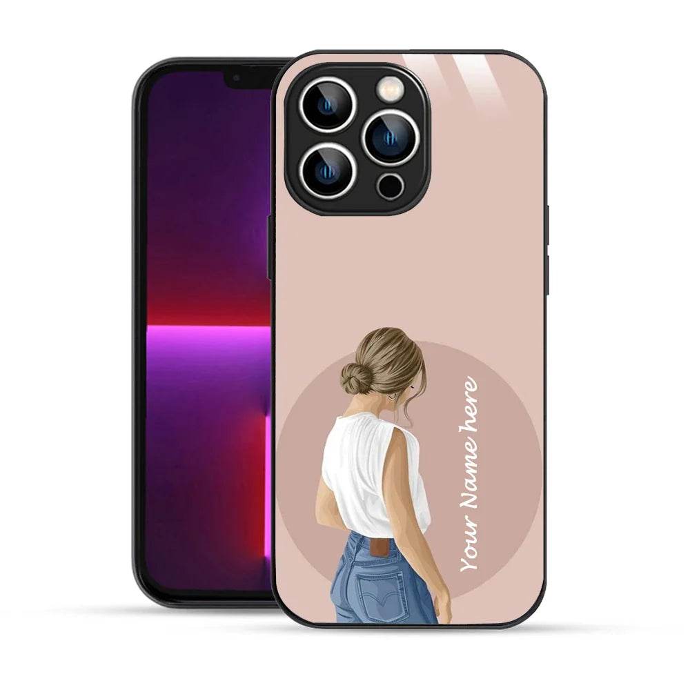 Bornstud Personalised my Name Printed Case for iPhone 13 Pro Cavern Pink - Bornstud