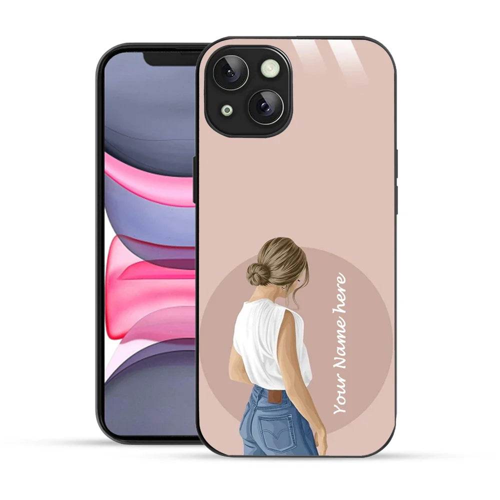 Bornstud Personalised my Name Printed Case for iPhone 14 Plus Cavern Pink - Bornstud