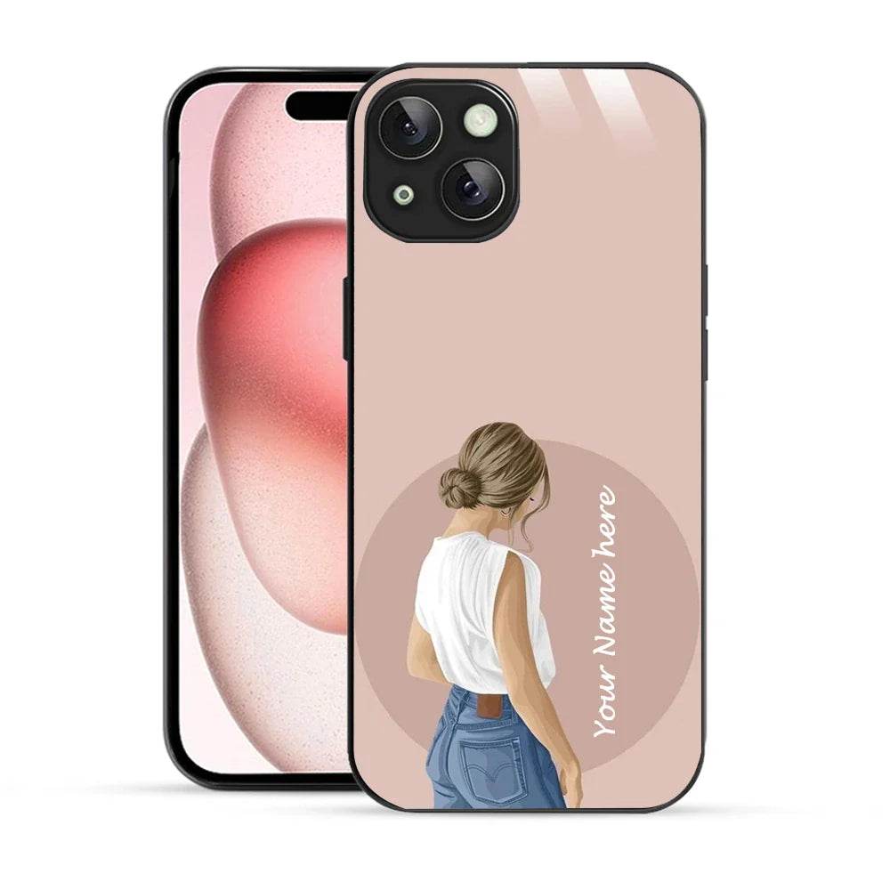 Bornstud Personalised my Name Printed Case for iPhone 15 Cavern Pink - Bornstud