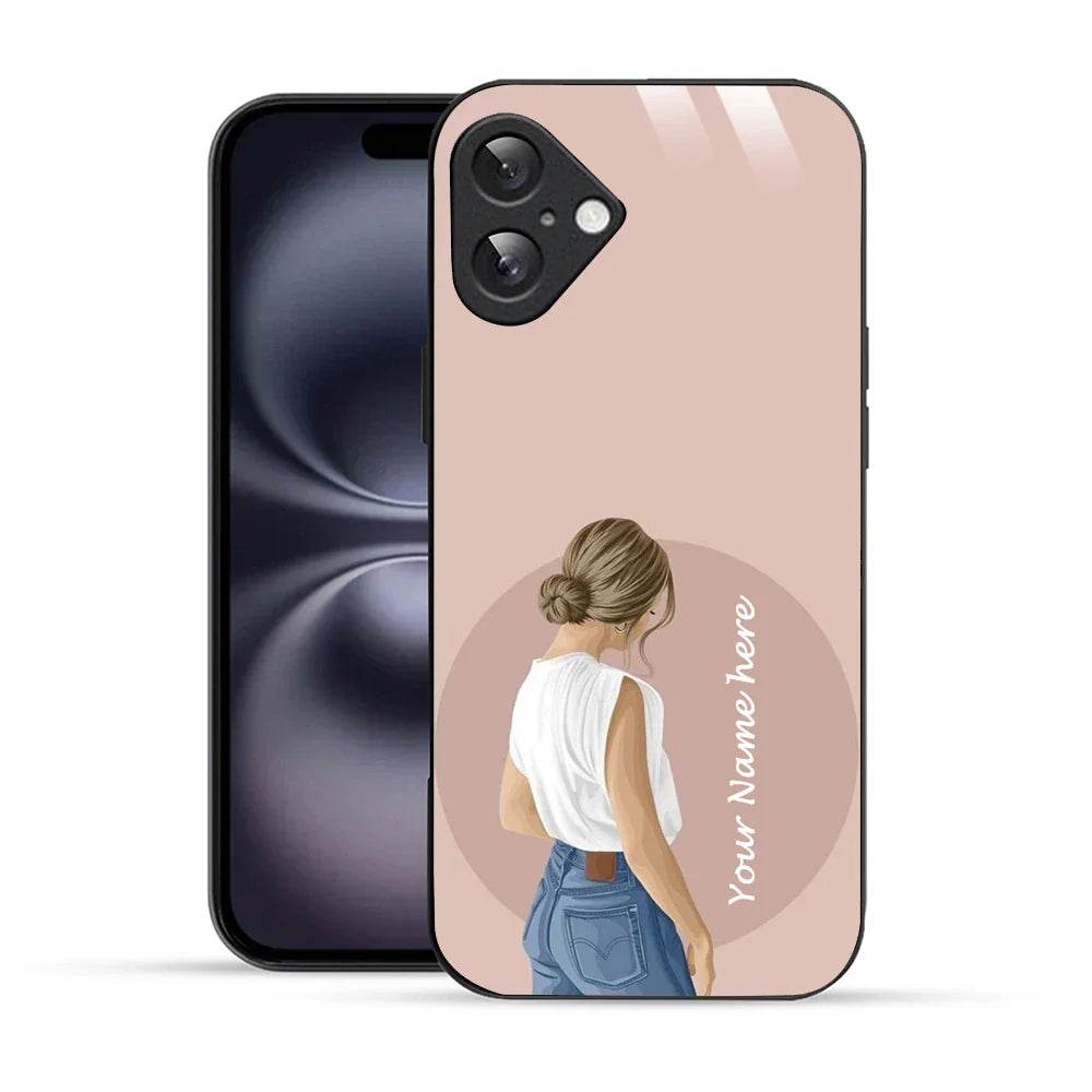 Bornstud Personalised my Name Printed Case for iPhone 16 Cavern Pink - Bornstud