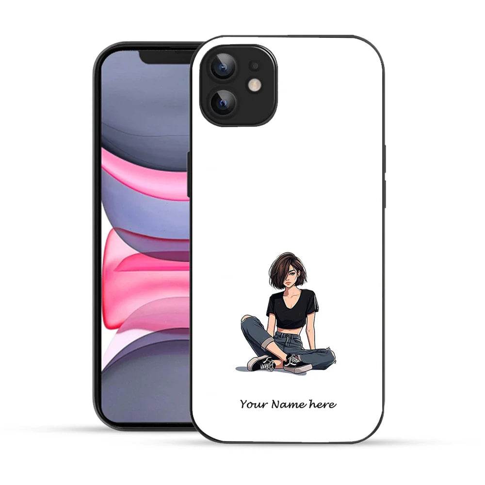 Bornstud Personalised my Name Printed Case for iPhone 12 Tuna - Bornstud