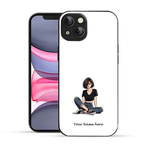 Bornstud Personalised my Name Printed Case for iPhone 14 Plus Tuna - Bornstud