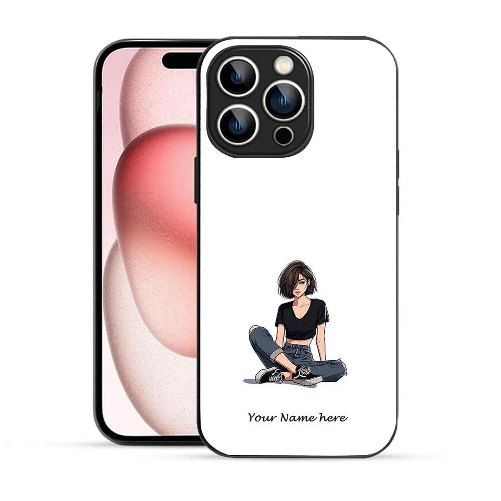 Bornstud Personalised my Name Printed Case for iPhone 15 Pro Max Tuna - Bornstud