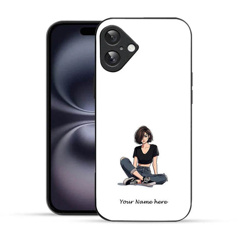 Bornstud Personalised my Name Printed Case for iPhone 16 Tuna - Bornstud