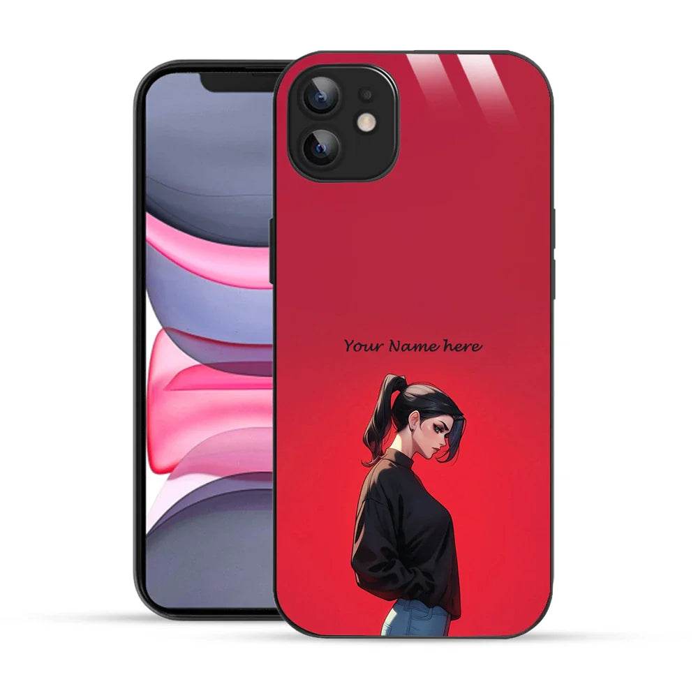 Bornstud Personalised my Name Printed Case for iPhone 11 Deep Carmine - Bornstud