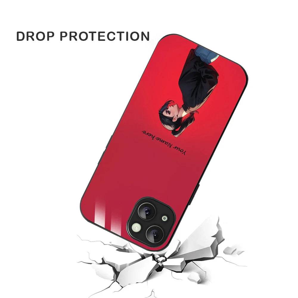 Bornstud Personalised my Name Printed Case for iPhone 13 Deep Carmine - Bornstud