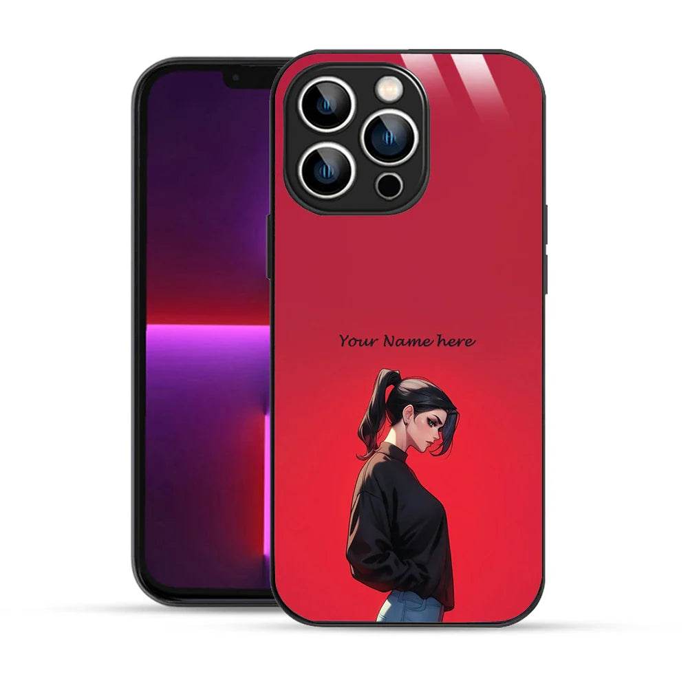 Bornstud Personalised my Name Printed Case for iPhone 13 Pro Max Deep Carmine - Bornstud