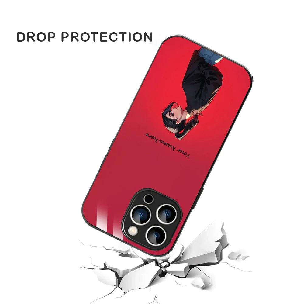 Bornstud Personalised my Name Printed Case for iPhone 14 Pro Max Deep Carmine - Bornstud