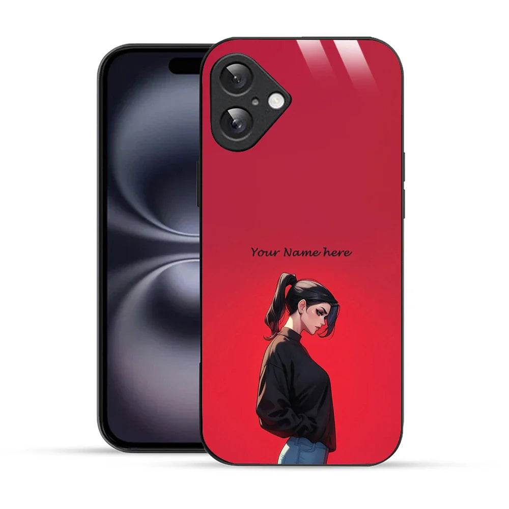 Bornstud Personalised my Name Printed Case for iPhone 16 Deep Carmine - Bornstud