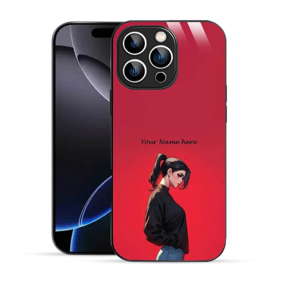 Bornstud Personalised my Name Printed Case for iPhone 16 Pro Max Deep Carmine - Bornstud