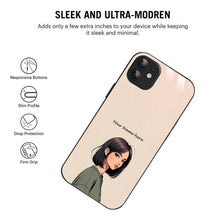 Bornstud Personalised my Name Printed Case for iPhone 12 Almond - Bornstud