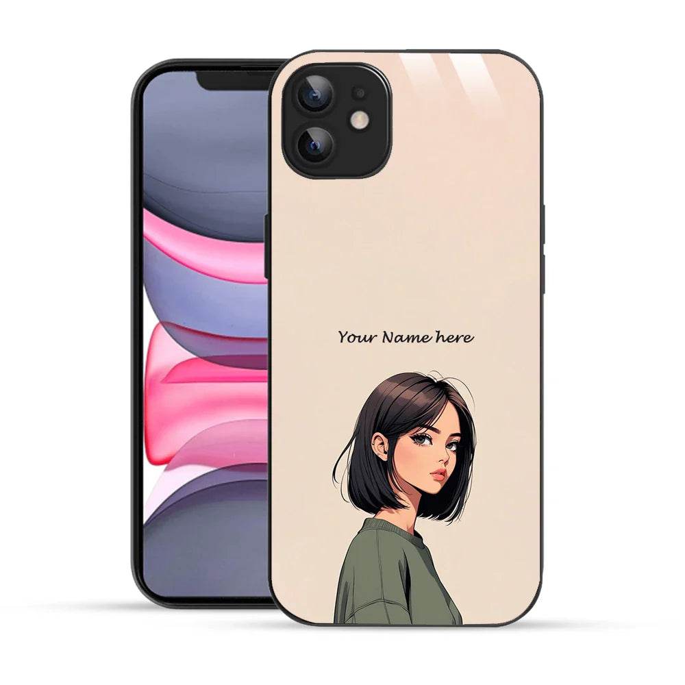 Bornstud Personalised my Name Printed Case for iPhone 11 Almond - Bornstud