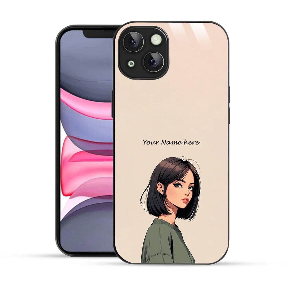 Bornstud Personalised my Name Printed Case for iPhone 13 Almond - Bornstud