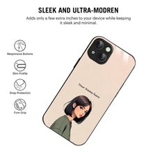 Bornstud Personalised my Name Printed Case for iPhone 15 Almond - Bornstud