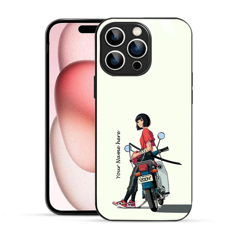 Bornstud Personalised my Name Printed Case for iPhone 15 Pro Max Buttery White - Bornstud