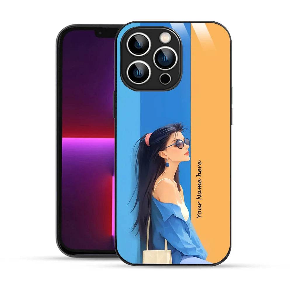 Bornstud Personalised my Name Printed Case for iPhone 13 Pro Picton Blue - Bornstud