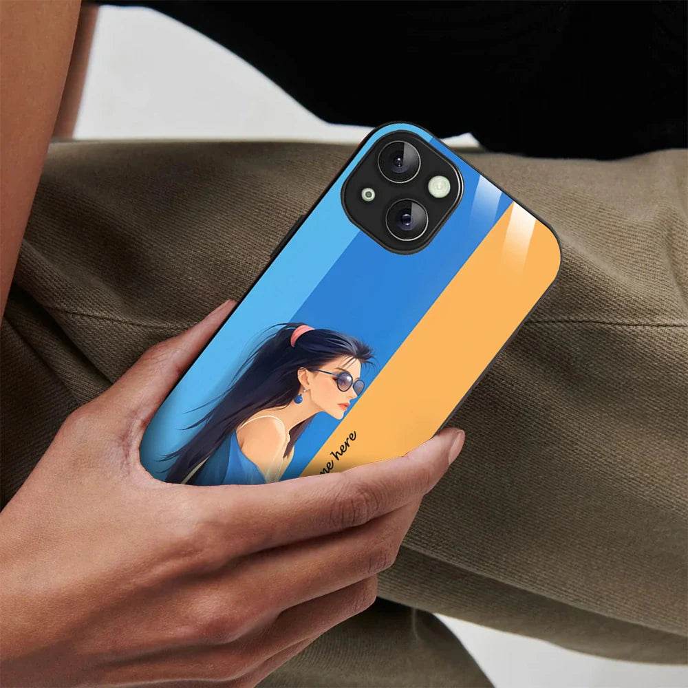 Bornstud Personalised my Name Printed Case for iPhone 14 Plus Picton Blue - Bornstud