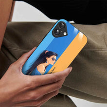 Bornstud Personalised my Name Printed Case for iPhone 16 Picton Blue - Bornstud