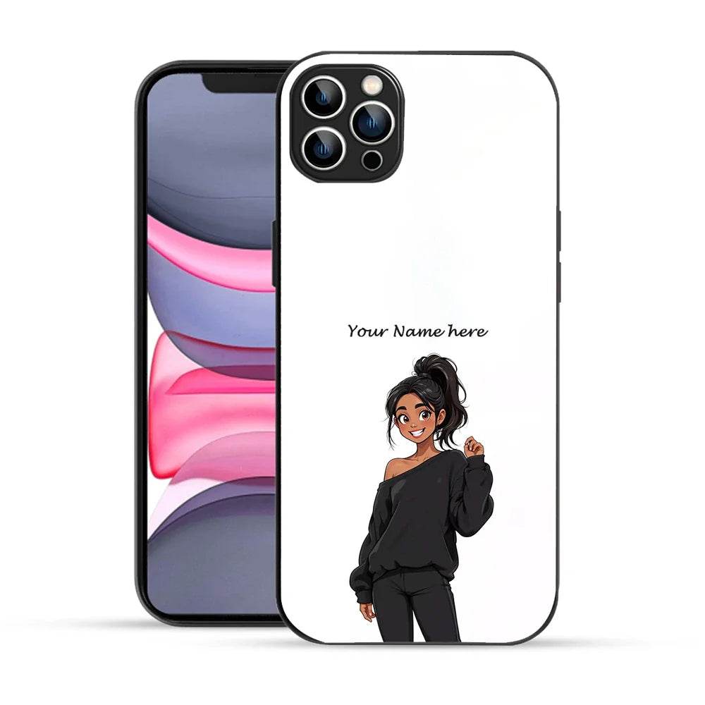 Bornstud Personalised my Name Printed Case for iPhone 12 Pro white - Bornstud