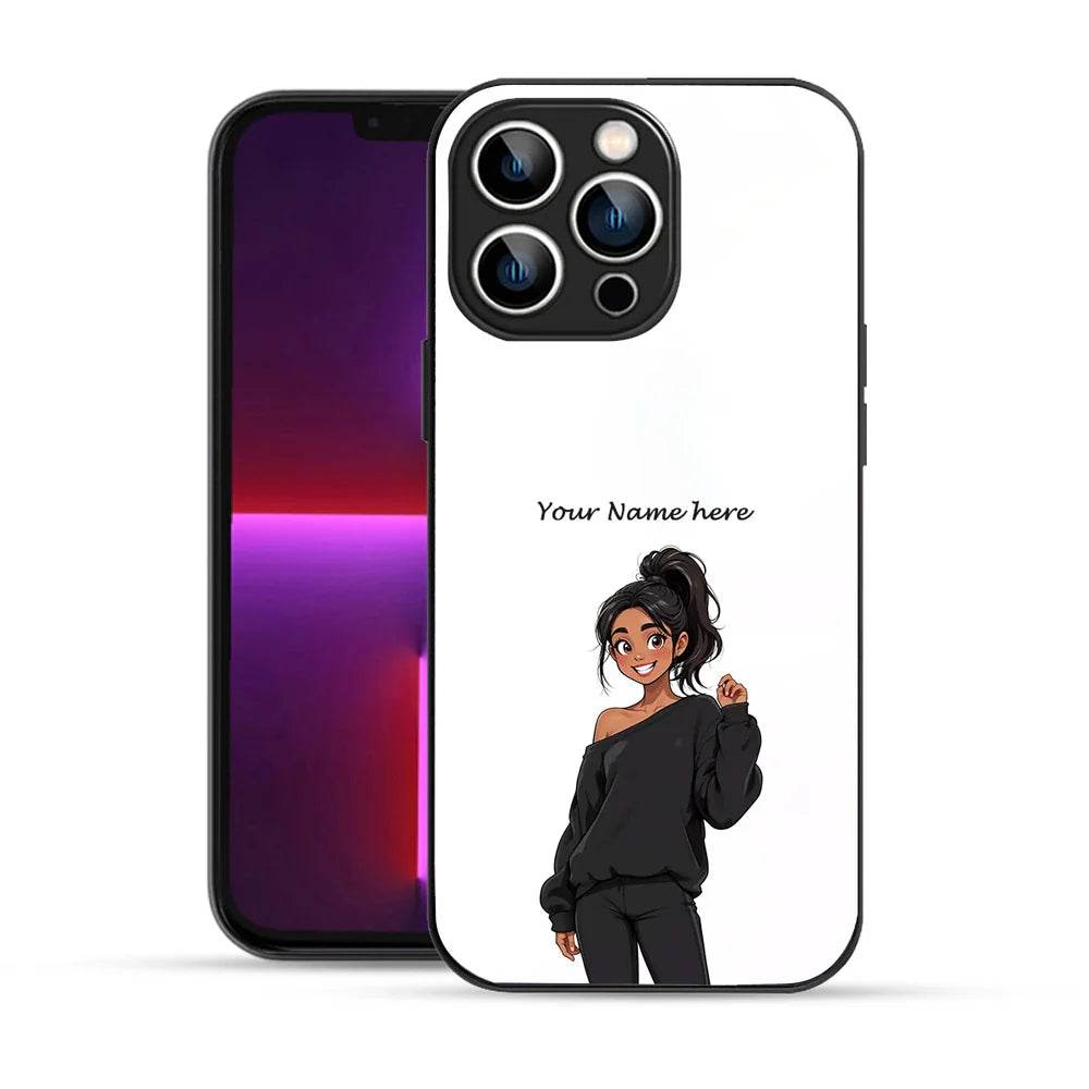 Bornstud Personalised my Name Printed Case for iPhone 13 Pro white - Bornstud