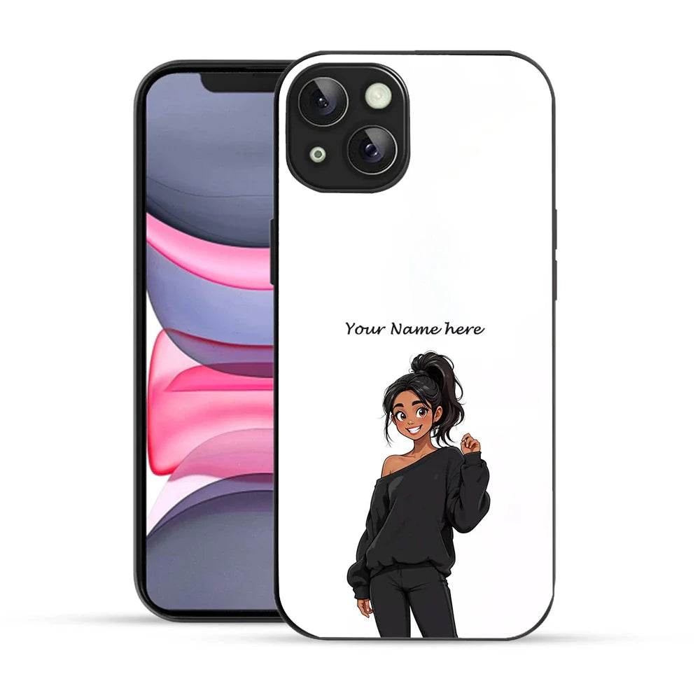 Bornstud Personalised my Name Printed Case for iPhone 14 white - Bornstud