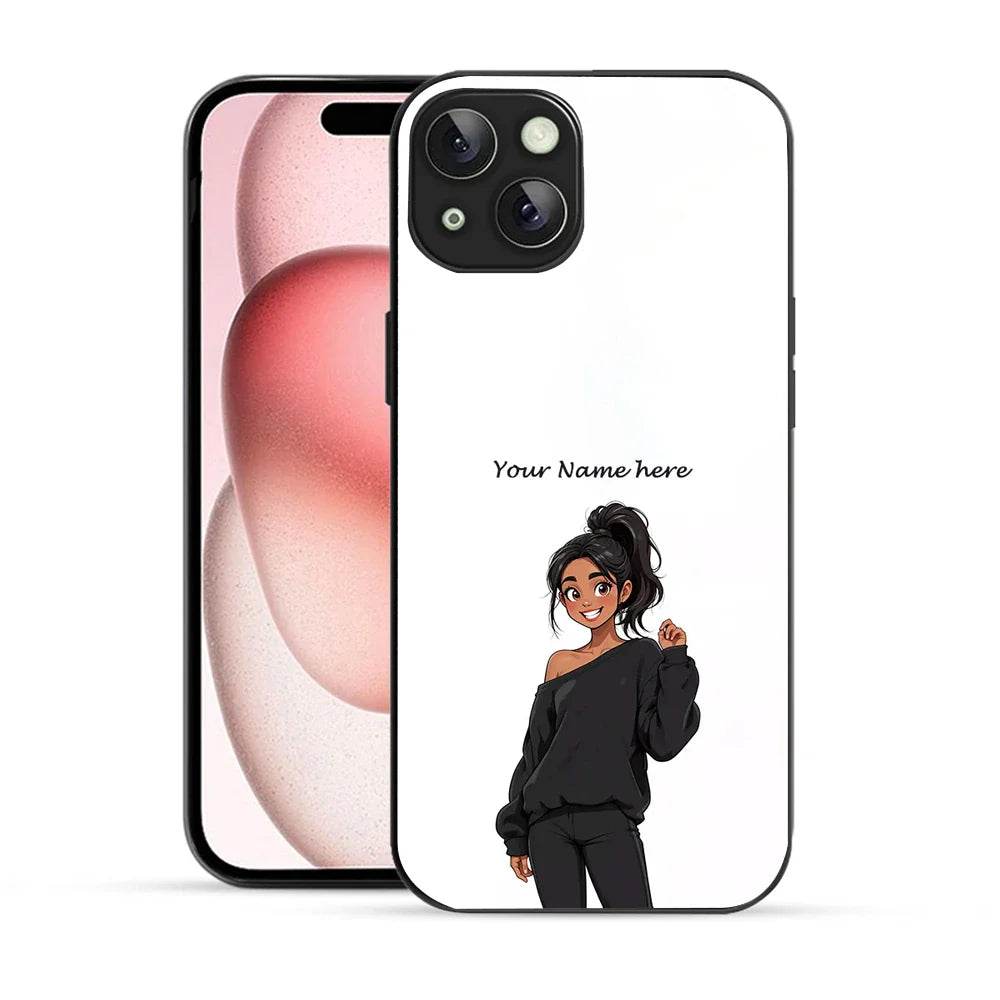 Bornstud Personalised my Name Printed Case for iPhone 15 Plus white - Bornstud