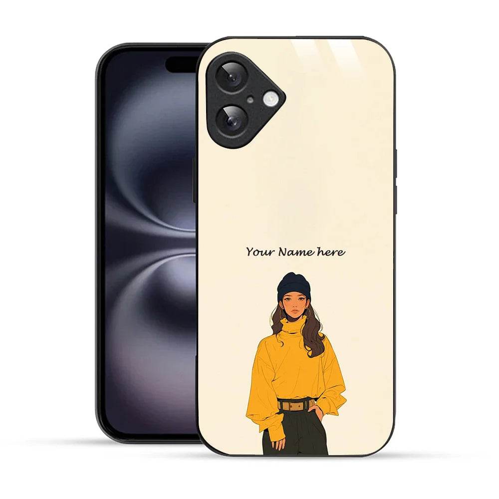 Bornstud Personalised my Name Printed Case for iPhone 16 Papaya Whip - Bornstud