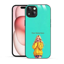 Bornstud Personalised my Name Printed Case for iPhone 15 Aqua Marine - Bornstud