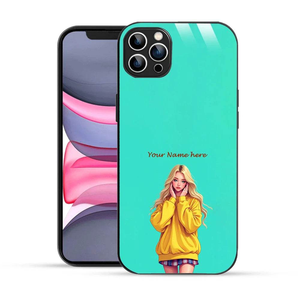 Bornstud Personalised my Name Printed Case for iPhone 11 Pro Aqua Marine - Bornstud