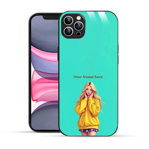 Bornstud Personalised my Name Printed Case for iPhone 11 Pro Aqua Marine - Bornstud