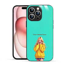 Bornstud Personalised my Name Printed Case for iPhone 15 Pro Max Aqua Marine - Bornstud
