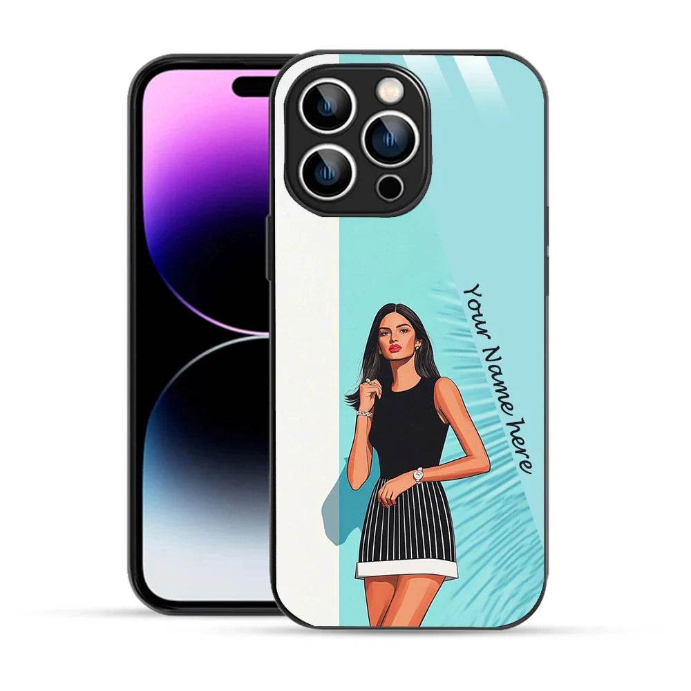 Bornstud Personalised my Name Printed Case for iPhone 14 Pro Morning Glory - Bornstud