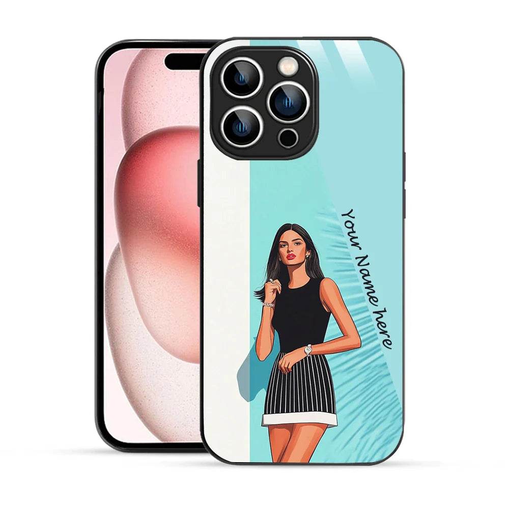 Bornstud Personalised my Name Printed Case for iPhone 15 Pro Morning Glory - Bornstud