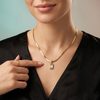 Radiant Rectangle Crystal Pendant Necklace