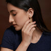 Elegant Long Tassel Earrings with Golden Ball Detailing