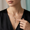 Celestial Cascading Star Drop Necklace