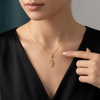 Elegant Butterfly Ballerina Pendant Necklace