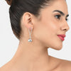 Minimal Silver Ball Drop Earrings for Women