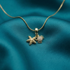 Celestial Bloom Charm Pendant Necklace