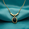 Trendy Black Pendant Necklace for Women