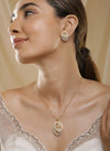 Graceful Ballerina Necklace and Earrings Set