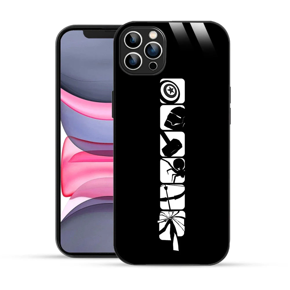 Bornstud Marvel Icons Silhouette Printed Case for iPhone 12 Pro