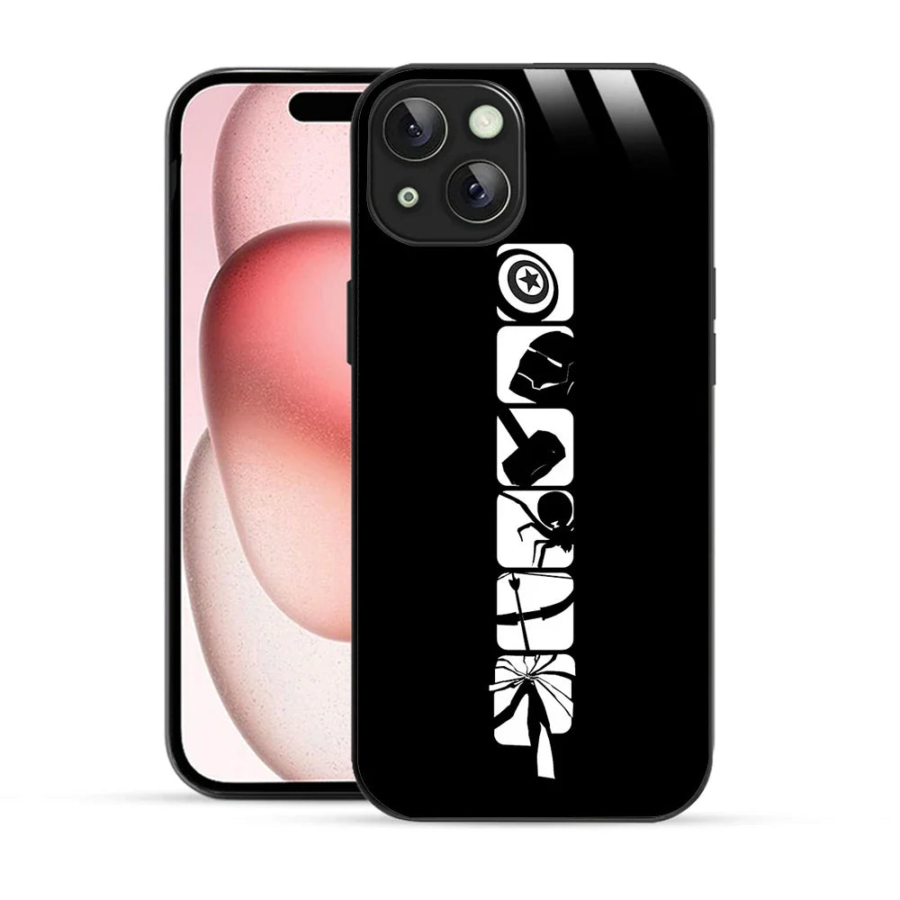 Bornstud Marvel Icons Silhouette Printed Case for iPhone 15 Plus