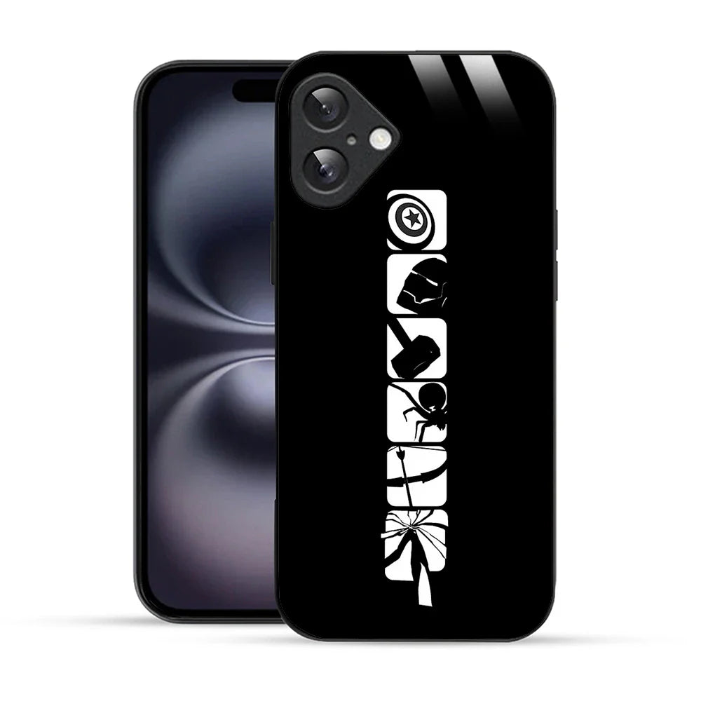 Bornstud Marvel Icons Silhouette Printed Case for iPhone 16