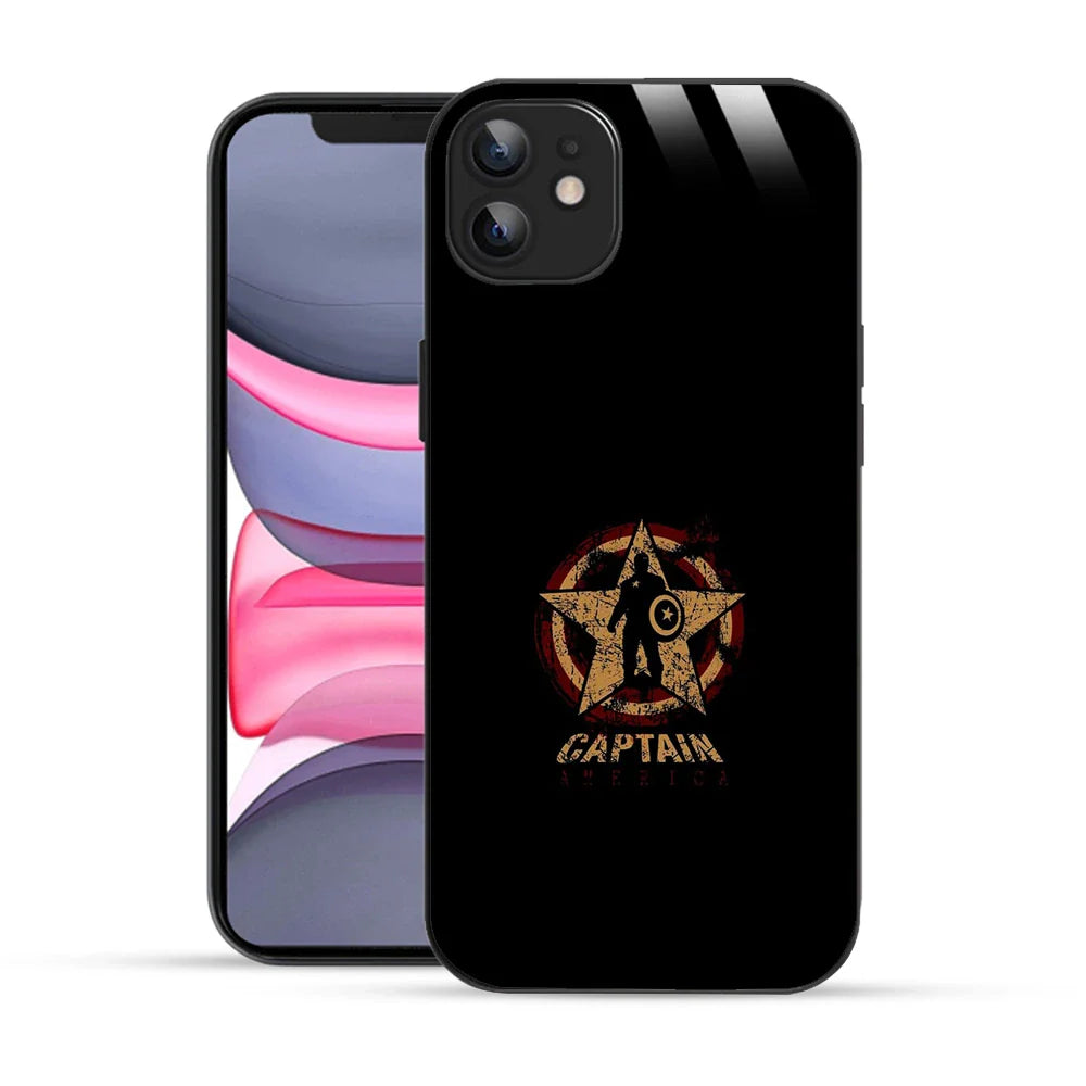 Bornstud Captain America Star Shield Printed Case for iPhone 11