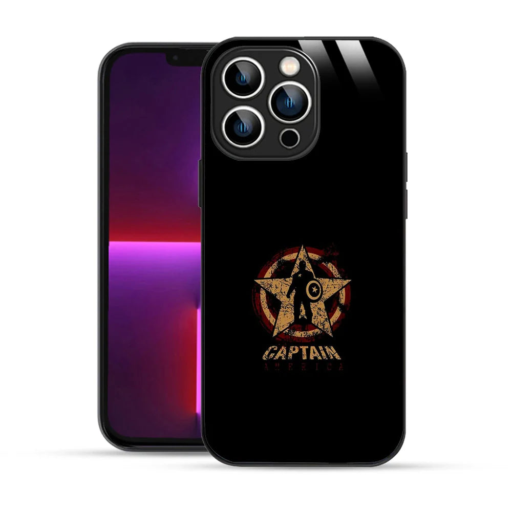 Bornstud Captain America Star Shield Printed Case for iPhone 13 Pro Max