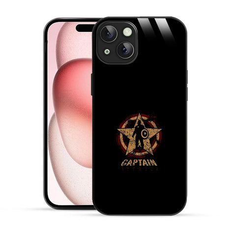 Bornstud Captain America Star Shield Printed Case for iPhone 15