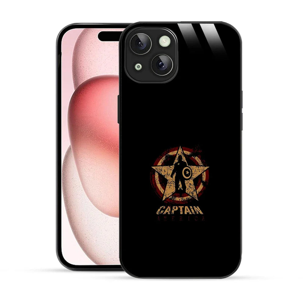 Bornstud Captain America Star Shield Printed Case for iPhone 15 Plus