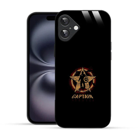 Bornstud Captain America Star Shield Printed Case for iPhone 16